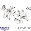 Grohe Eurodisc SE Self-Closing Shower Thermostat Spares